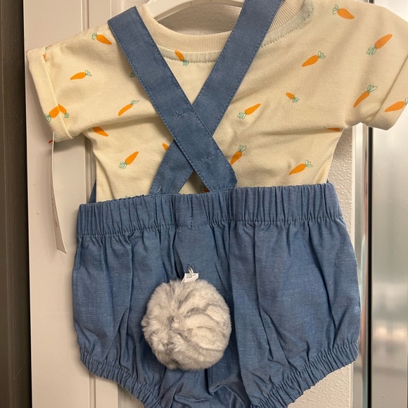 Cat & jack baby chambray bunny top & bottom set - Picture 2 of 6